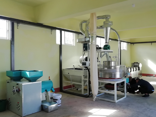 寶雞千陽(yáng)北臺(tái)村三組面粉機(jī)安裝案例